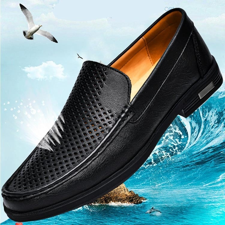Breathable One Foot Leather Shoes With Leather Covers