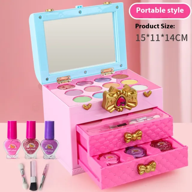 Children's Cosmetics Suit Girls' Cosmetics Pouch Toys Play House Portable Box Bags J1024 - Shop at LoveMi