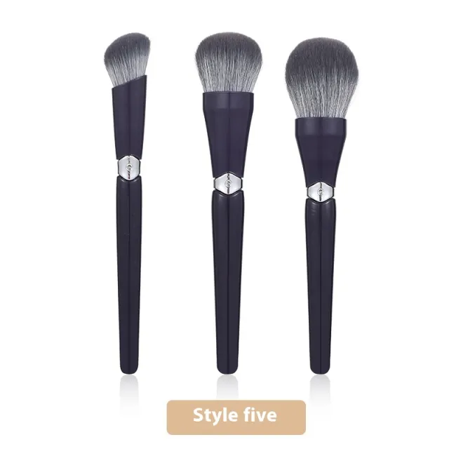 Portable Makeup Brush Suit Soft Hair Face Powder Blue Three Opp Pack - Shop at LoveMi