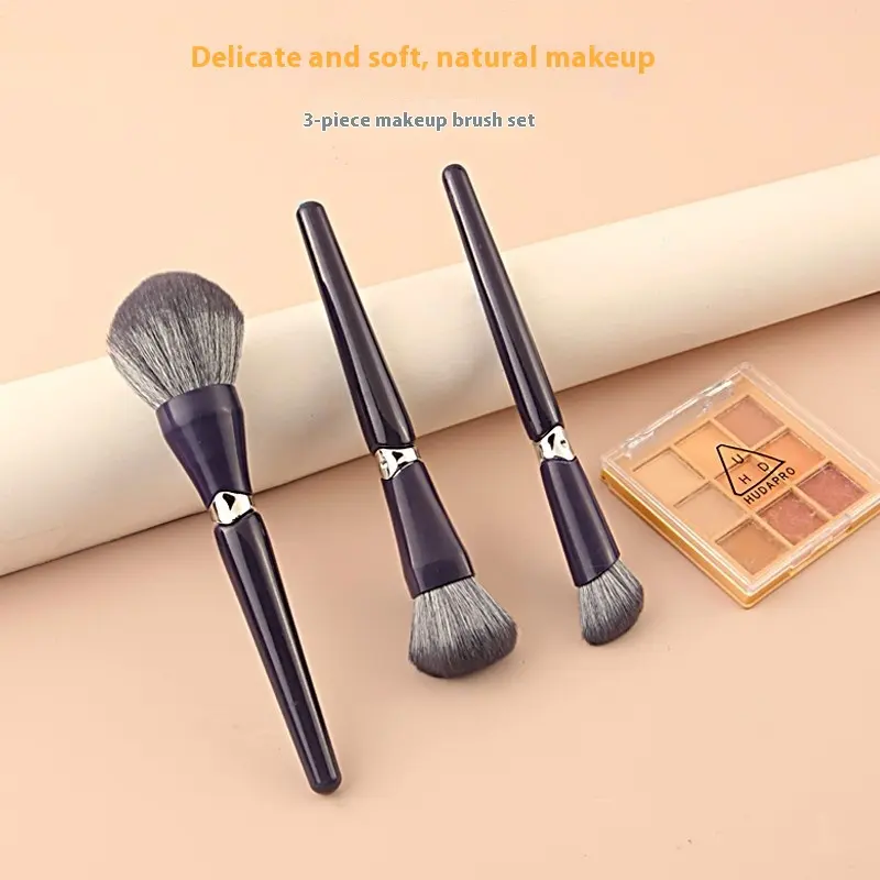 Portable Makeup Brush Suit Soft Hair Face