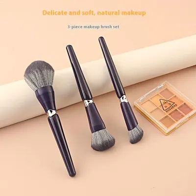 Portable Makeup Brush Suit Soft Hair Face Powder