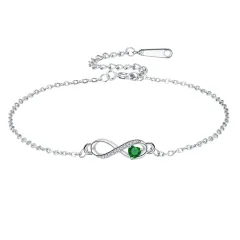 Infinite Love Inlaid Bracelet High Sense - Green - View 1