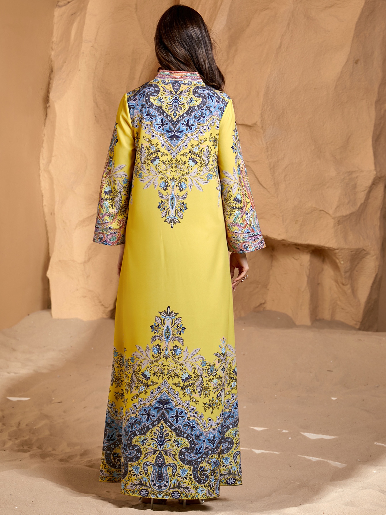 Yellow Dress Back Detail
