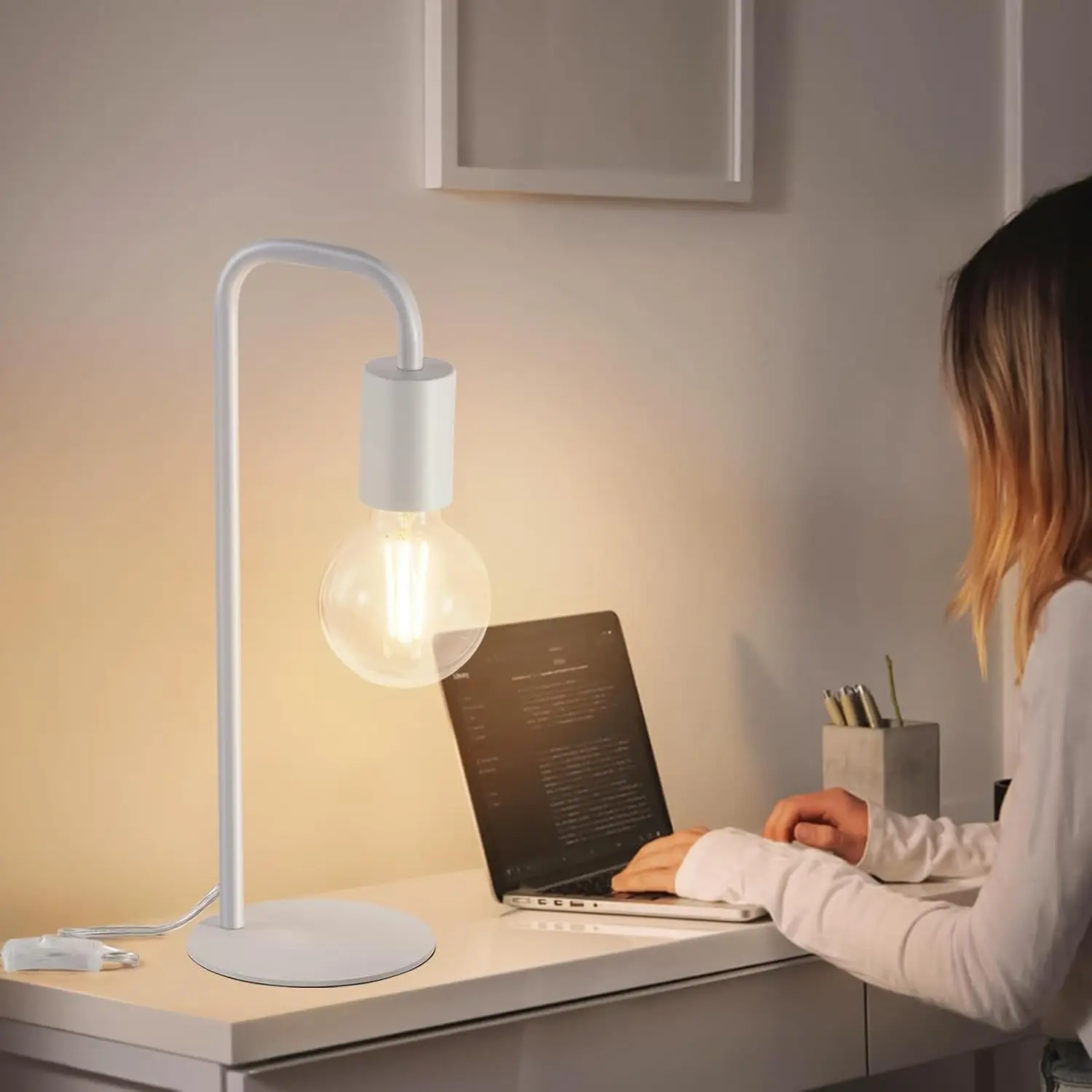 American Style Retro Creative Bedroom Study Iron Lamp