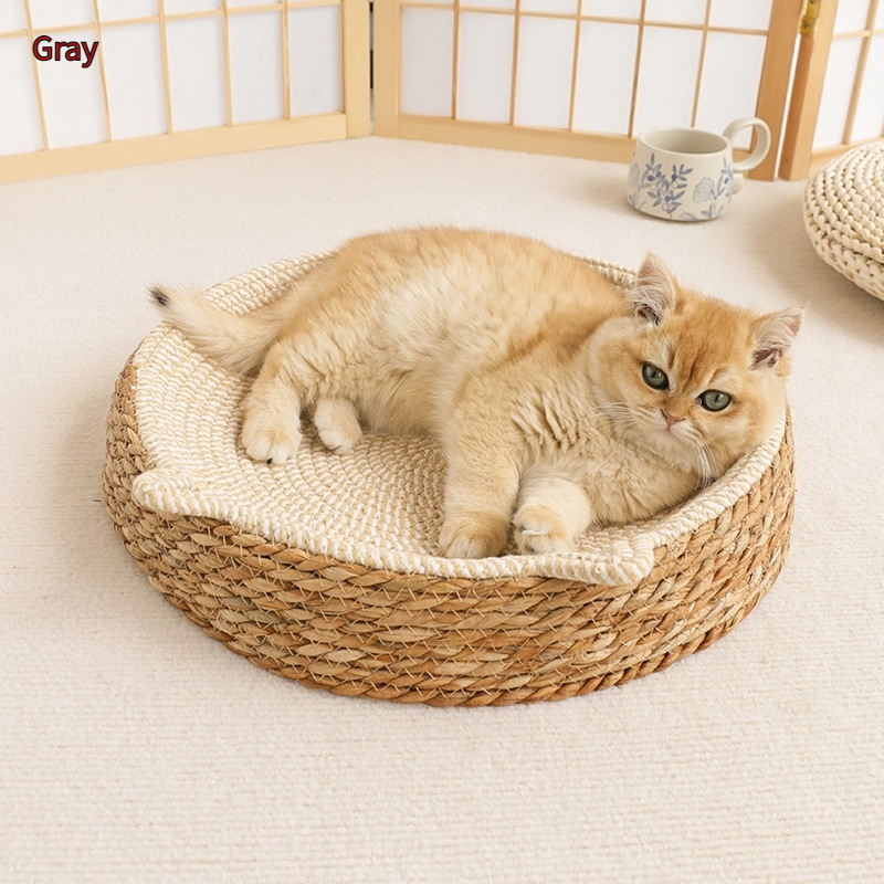 Rattan Cat Nest Cotton String Four Seasons Universal Pad