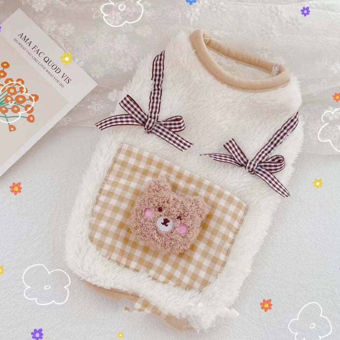 Thickened Cute Japanese And Korean Teddy Bichon Home Service Vest
