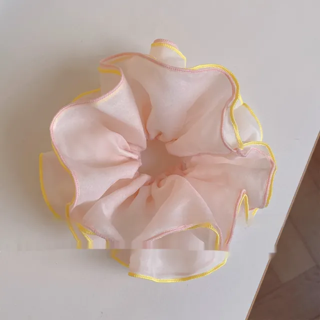 Summer Refreshing Contrast Color High end Rubber Band Female Hair Accessories Orange - Shop at LoveMi