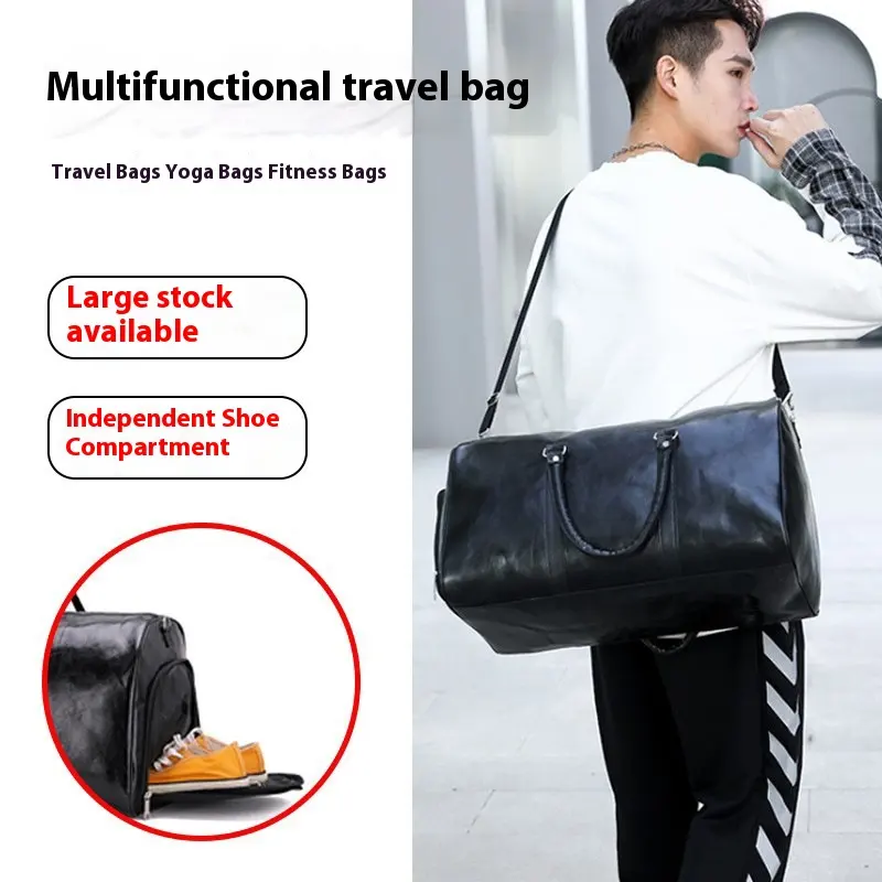 Pu Retro Business Traveling Luggage Bag Large