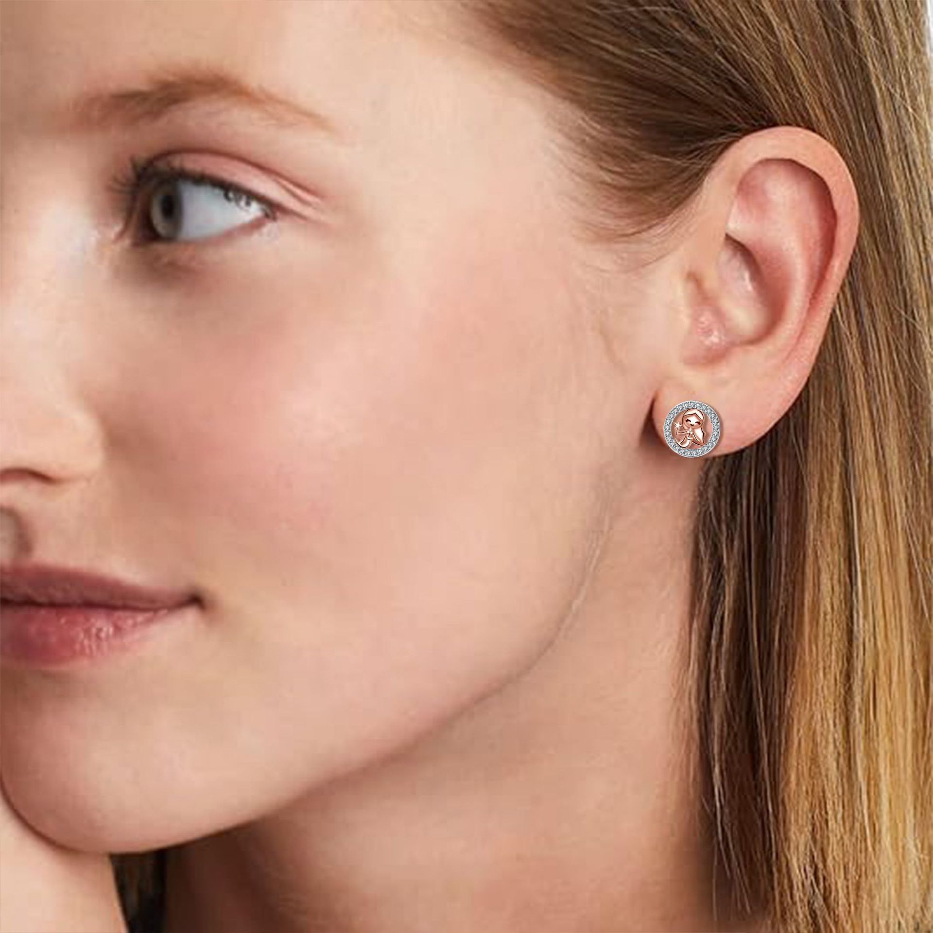 Ocean Series Mermaid Stud Earrings
