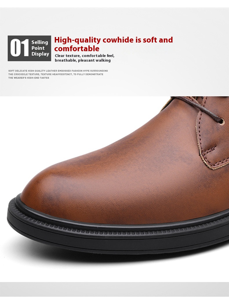 Mid-length Warm Non-slip Men's Martin Boots