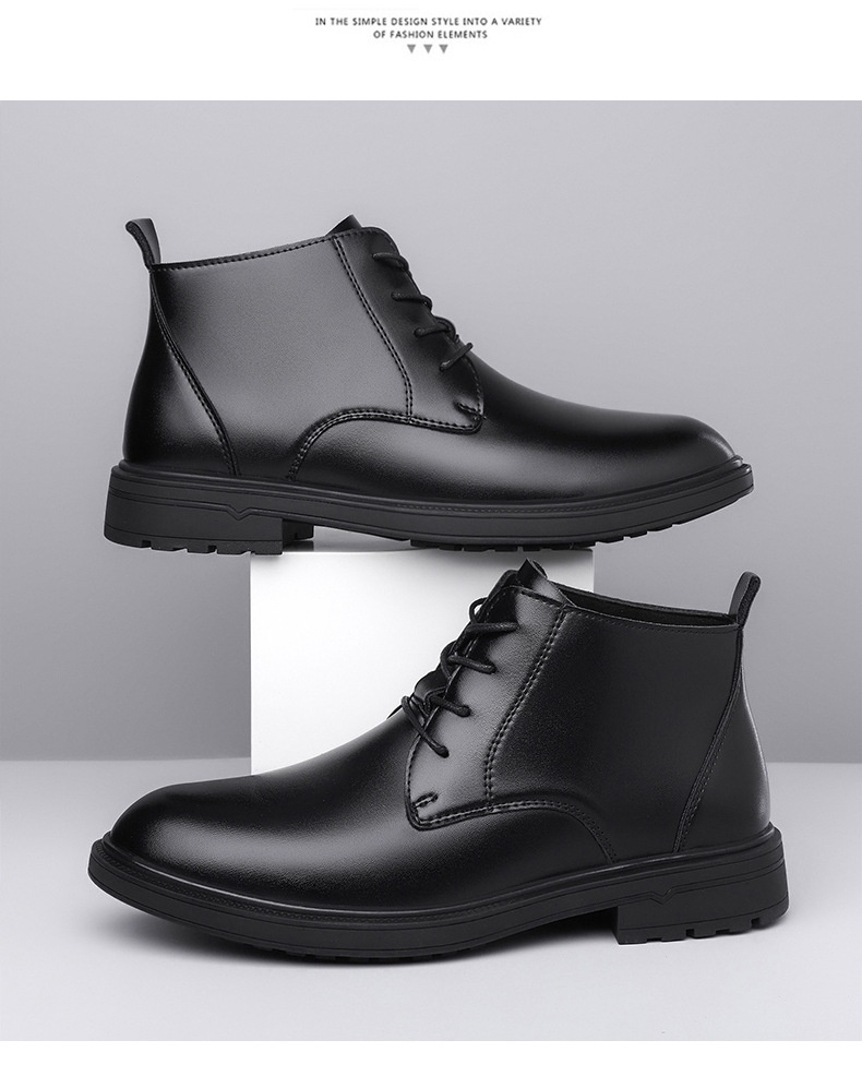 Mid-length Warm Non-slip Men's Martin Boots