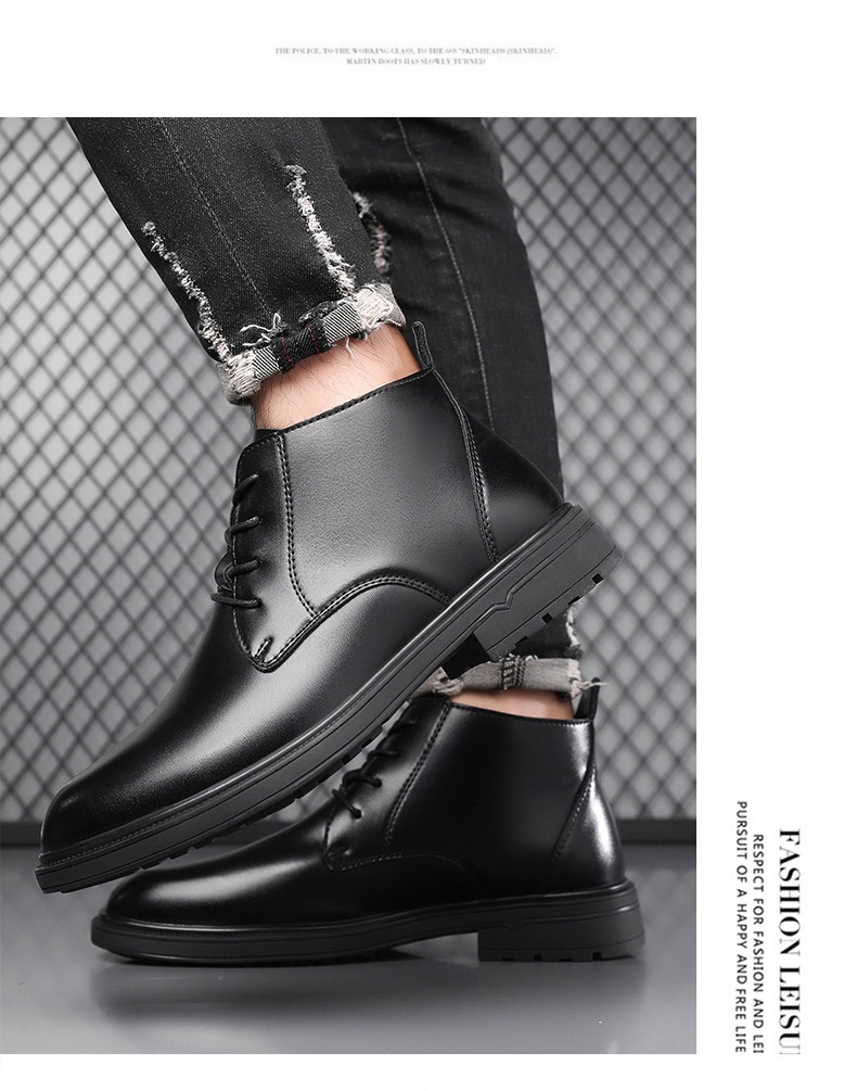 Mid-length Warm Non-slip Men's Martin Boots