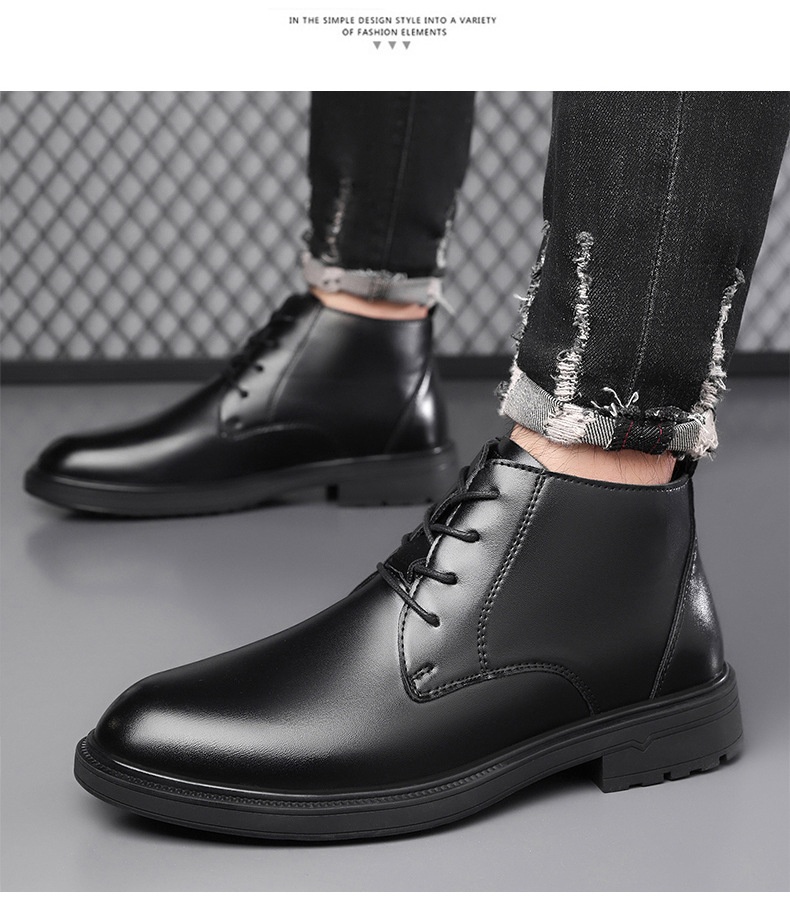 Mid-length Warm Non-slip Men's Martin Boots
