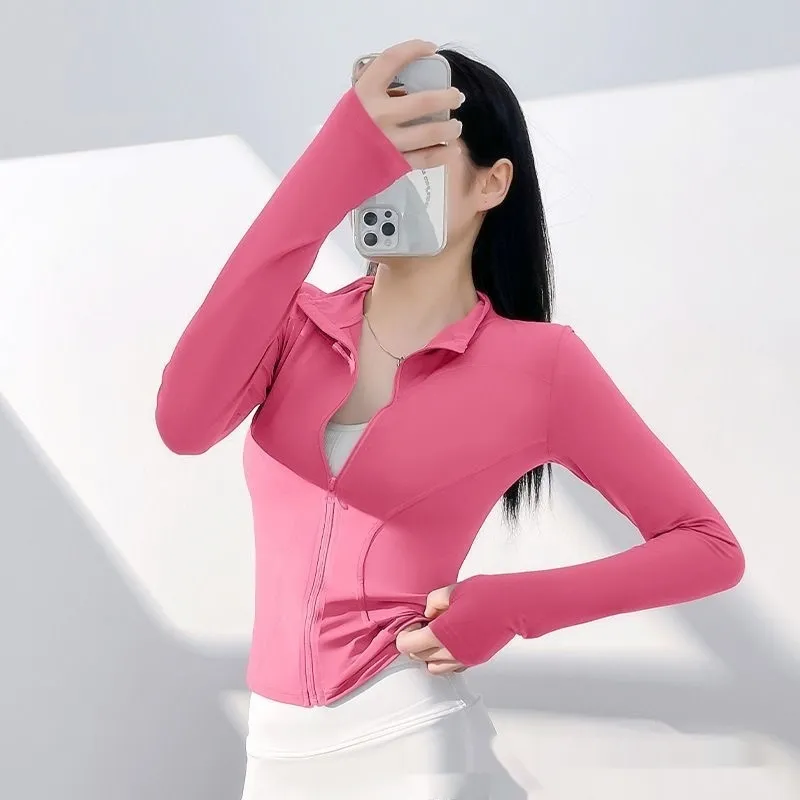 Sports Quick-drying Tight Women's Yoga Jacket - Red