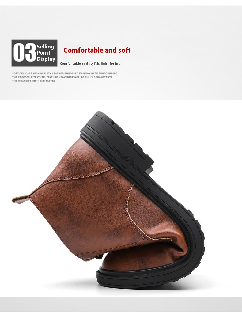 Mid-length Warm Non-slip Men's Martin Boots