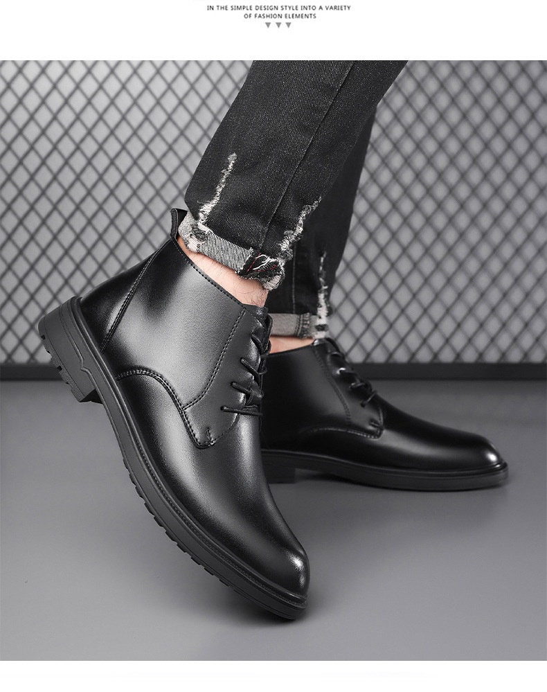 Mid-length Warm Non-slip Men's Martin Boots