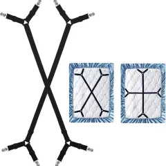 Bed Clips Sheet Cover - Two Sides Four Clips Two - View 1