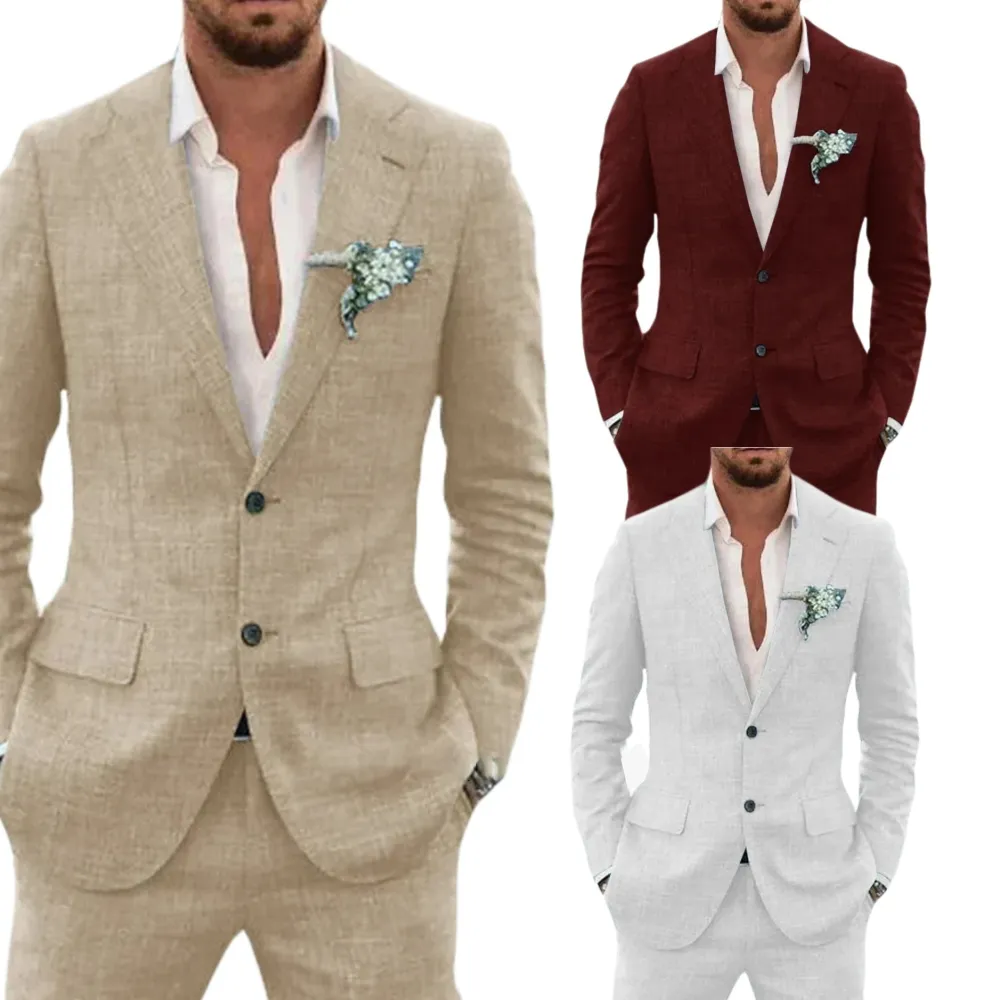 Men's Two-piece Suit Casual Daily Slim Fit