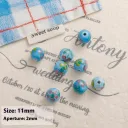 Blue Round Beads