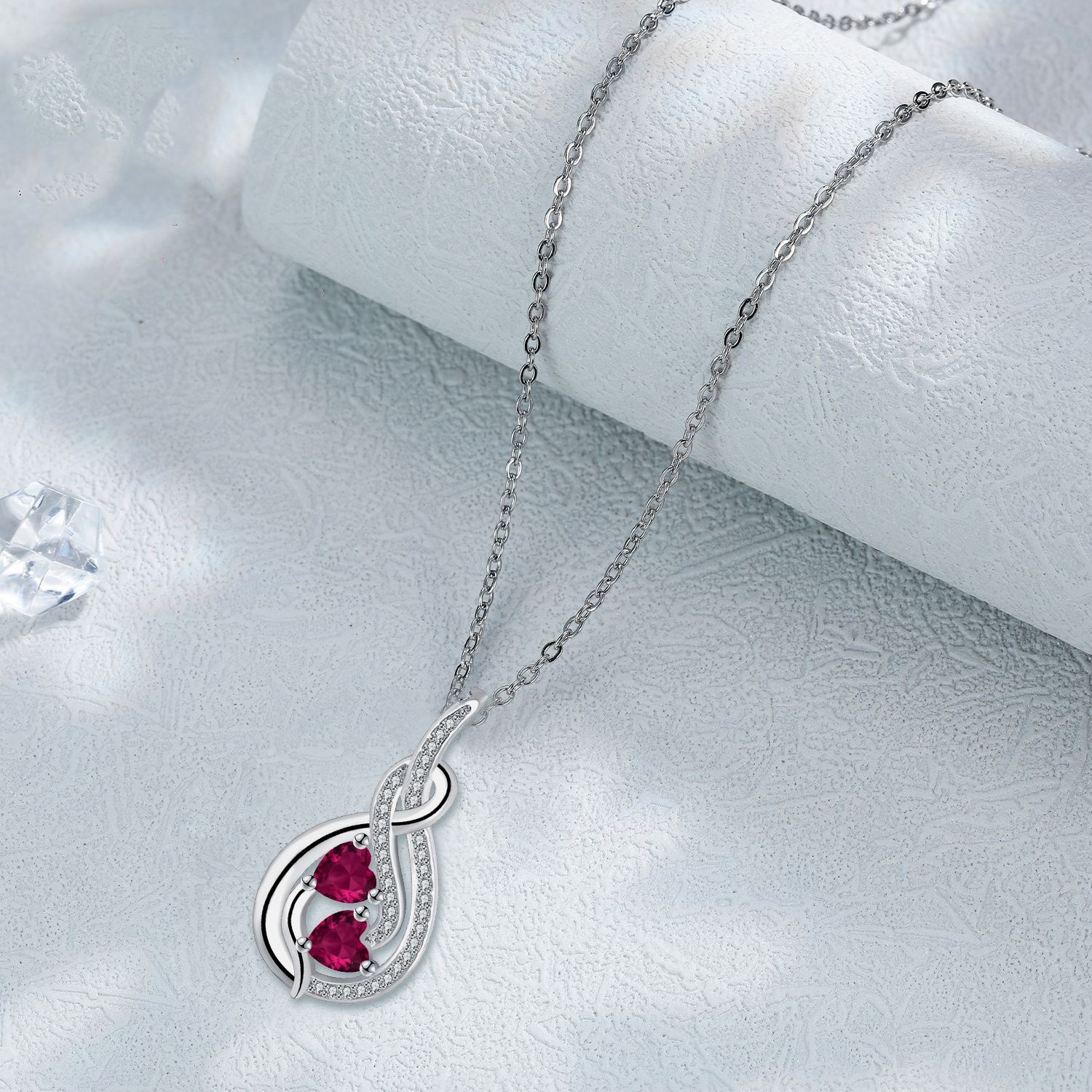 Women's Infinite Symbol Inlaid Necklace