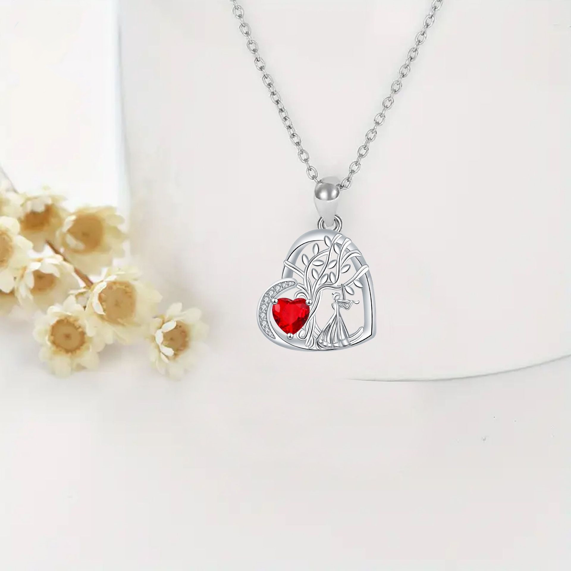 Lucky Tree Ornament Vintage Fashion Necklace