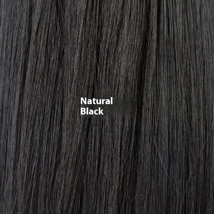 Front Lace Wig Women's Medium Large Wave Long Curly Hair - Black