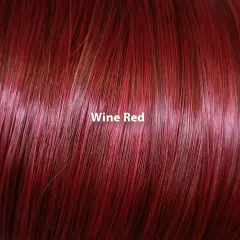 Front Lace Wig Women's Medium Large Wave Long Curly Hair - Wine Red - View 1