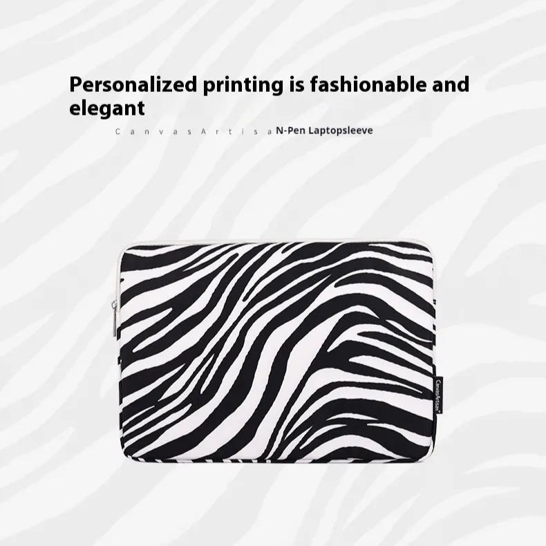 Zebra Pattern Casual Digital Notebook Protective Sleeve