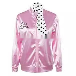 Fashionable Letter Printed Baseball Jacket With Scarf