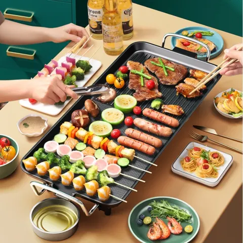 Household Multi-functional Smoke-free Non-stick Electric Baking Pan