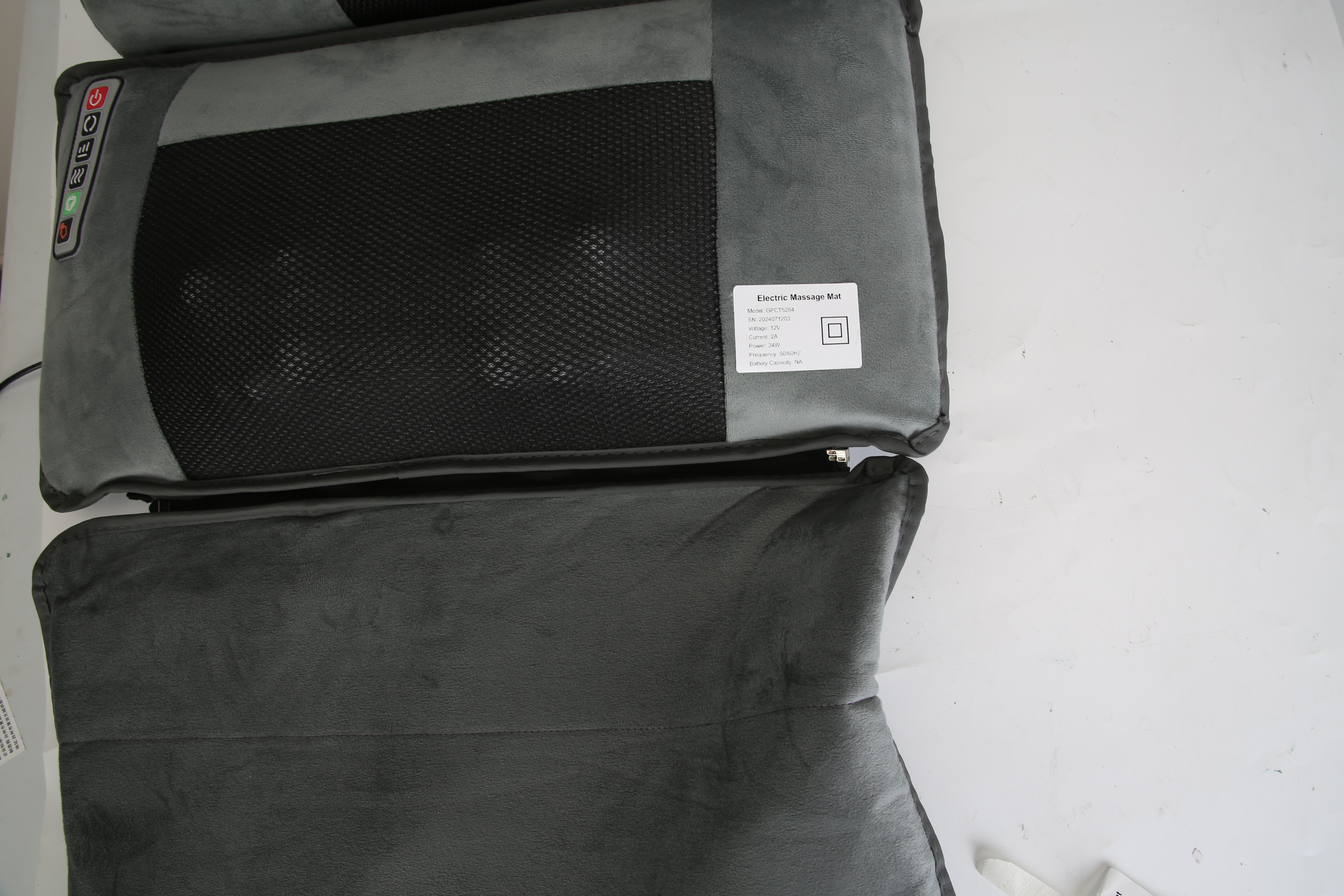 Electric full-body massage mat with neck massager set