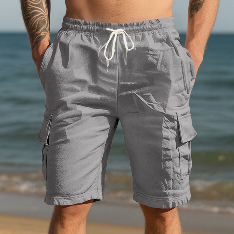Men's Linen Casual Shorts 16