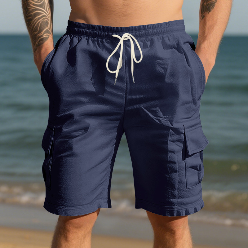 Men's Linen Casual Shorts 13
