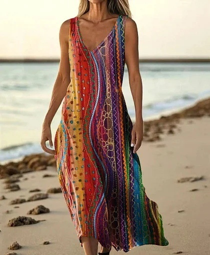 Summer Sleeveless Casual Print Temperament Long Dress Dress Affa66bb D0a0 474b B623 8c7c7d948bcd