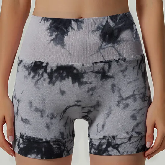 Machine Bag Waist Hugging Peach Hip Yoga Shorts - 1 Style-L