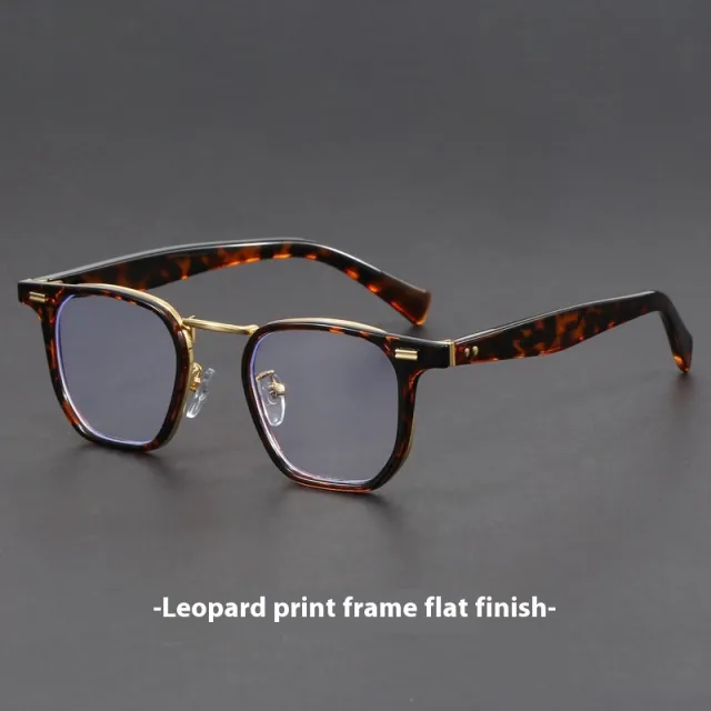 Hawksbill Retro Myopia Glasses Women Can Be Equipped With Degrees Handmade Leopard Print Frame - Shop at LoveMi