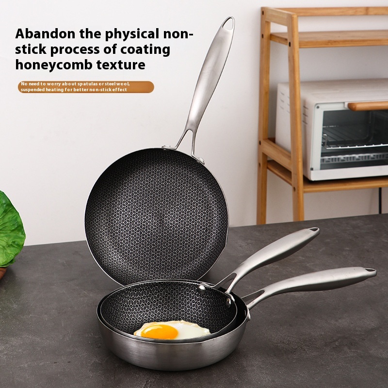 Stainless Steel Steak Frying Pan Honeycomb Stove