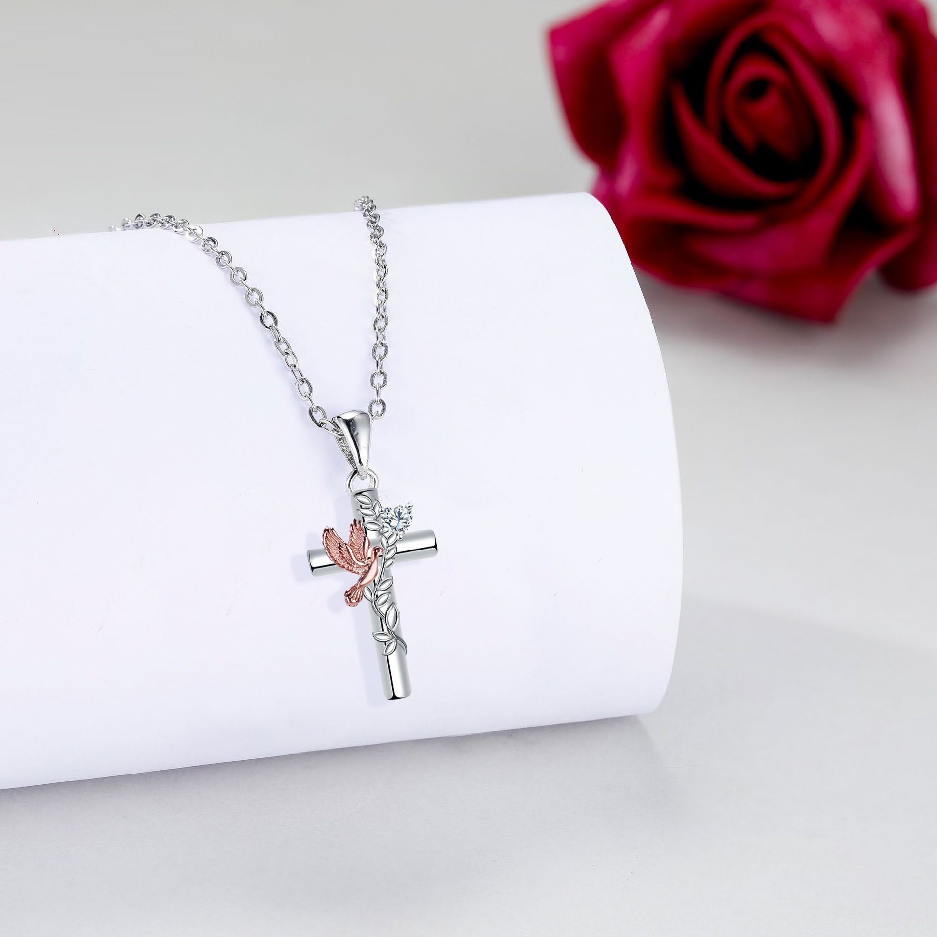 Cross Pendant Necklace High Sense Decoration Design