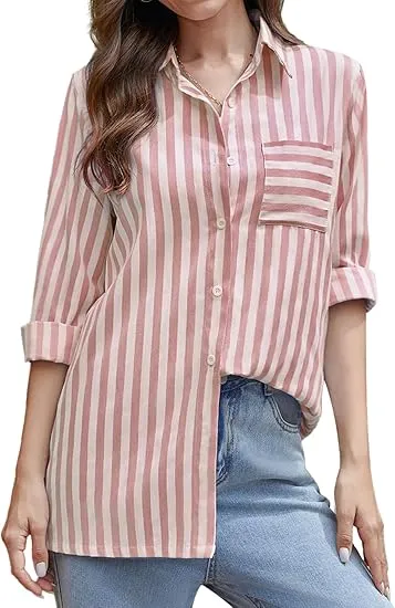 Stripe Shirt Brown - Shop at LoveMi