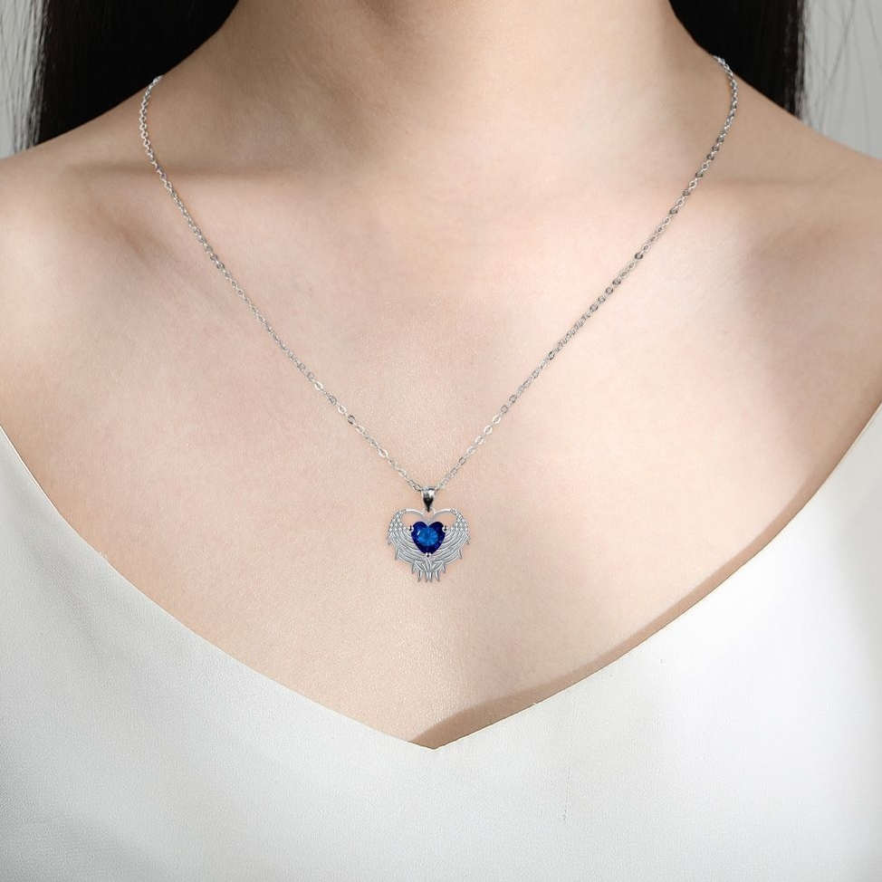 Fashion High Sense Necklace Female Clavicle Chain Angel Wings Love Jewelry