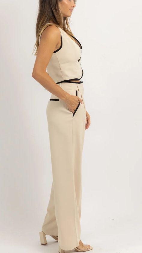 Fashion Trend Polyester Fiber Women's Top Set