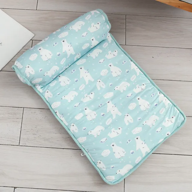 Cool Dog Mat Summer Pet Blanket Cooling Breathable Cat Bed Outdoor Washable Travel Cold Silk Sofa Portable Sleep Puppy Supplier Green And White Bear - Shop at LoveMi