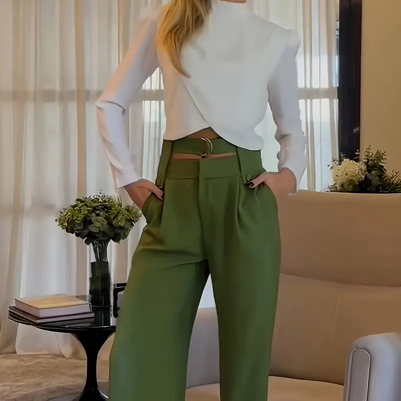 Fashion Trend Polyester Fiber Women's Top Set