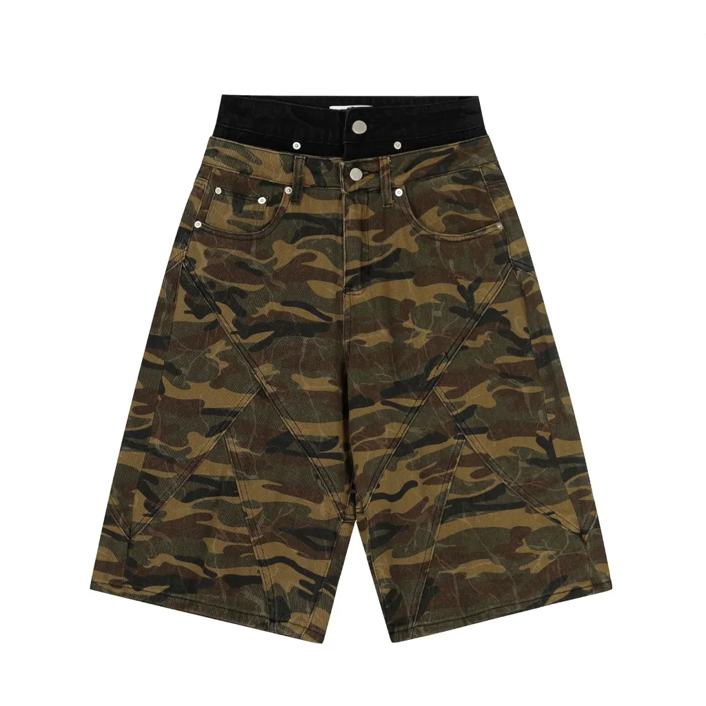Men's And Women's Camouflage Loose Design Casual Shorts - Camouflage