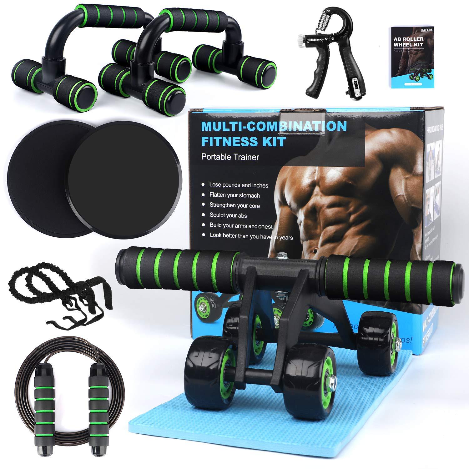 Chest Expander Abdominal Wheel Combination Suit