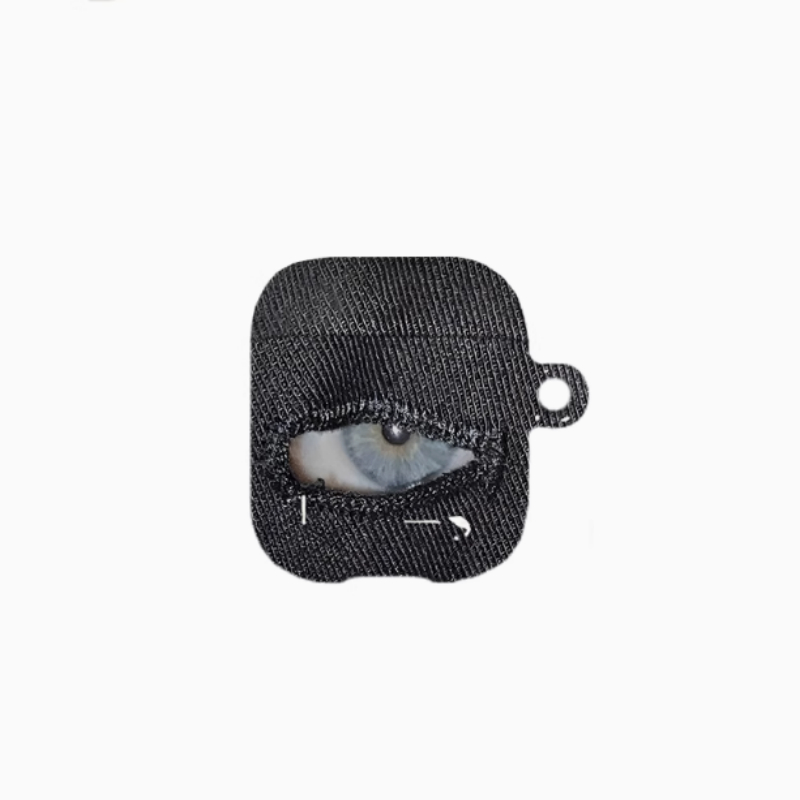 Retro Cowboy Eyes Art Earphone Case