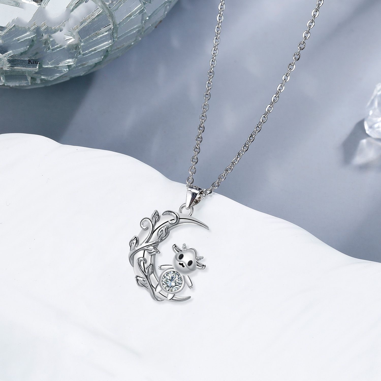 Cow Necklace Moon Necklace Female Clavicle Chain