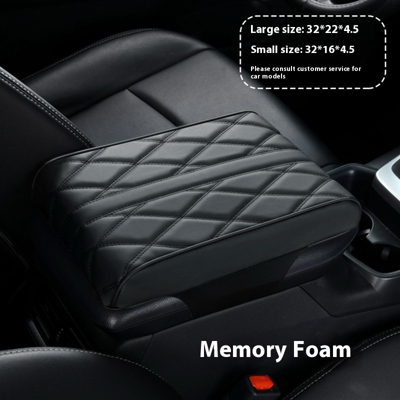 Car Napa Leather Armrest Box Mat Sponge