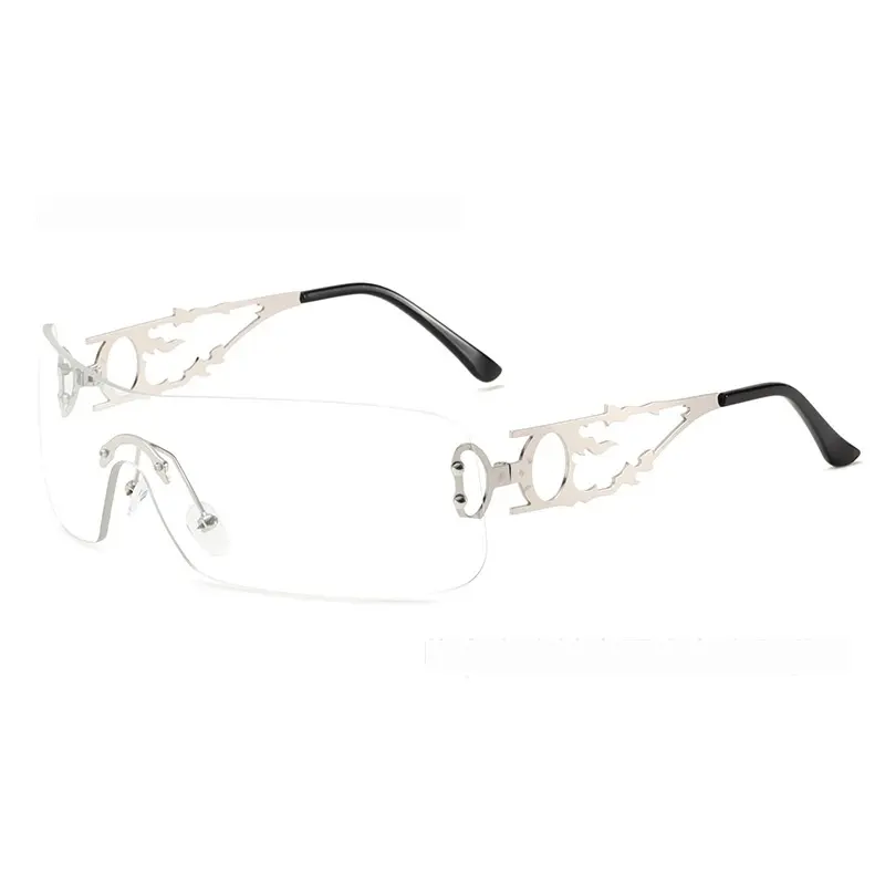 Creative And Versatile European And American Frameless Hollow Sunglasses