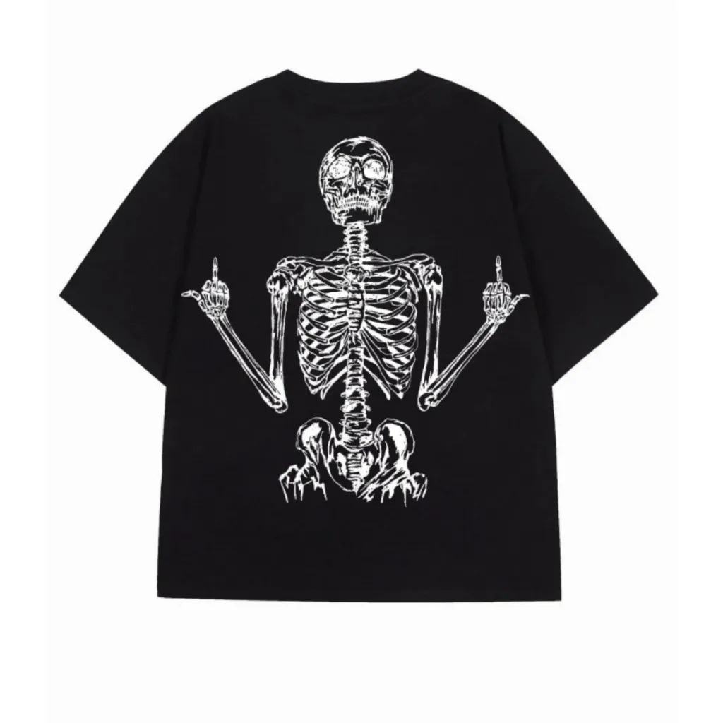 Couple Sports Shirt Men's Loose Hip-hop - Black